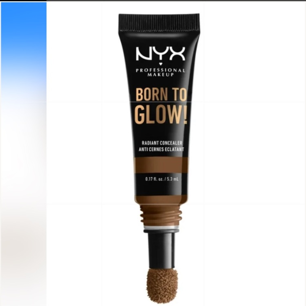 🆕NYX- Born to Glow Radiant Concealer with Puff: Mocha